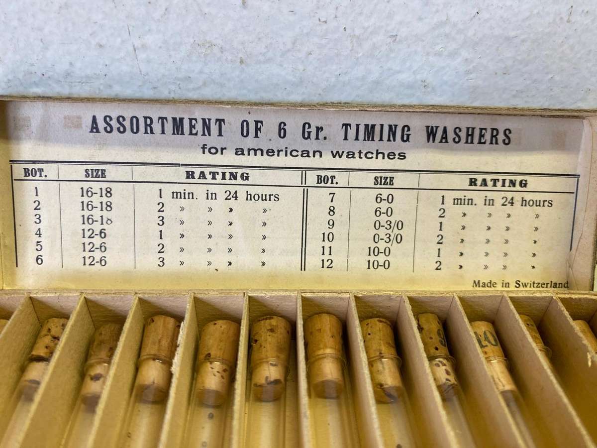 Watch timing washers