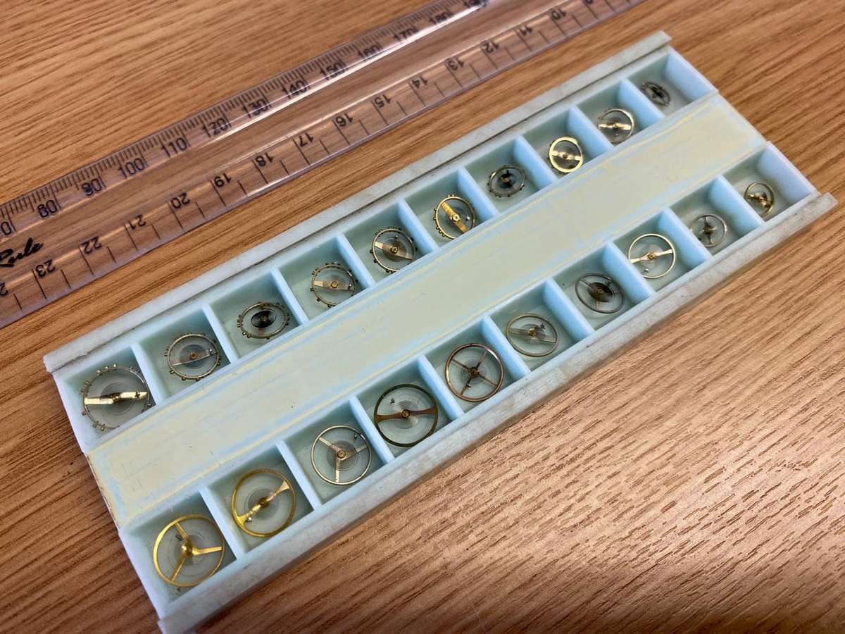 Watch balance wheels complete