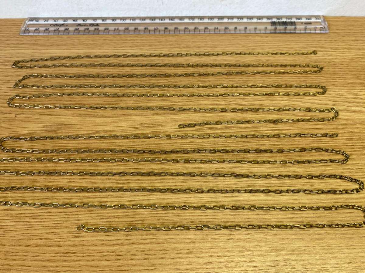 Brass clock chains - 5.5mm links