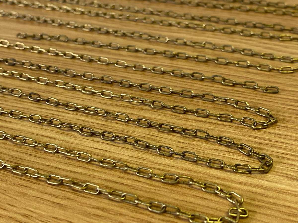 Brass clock chains - 5.5mm links