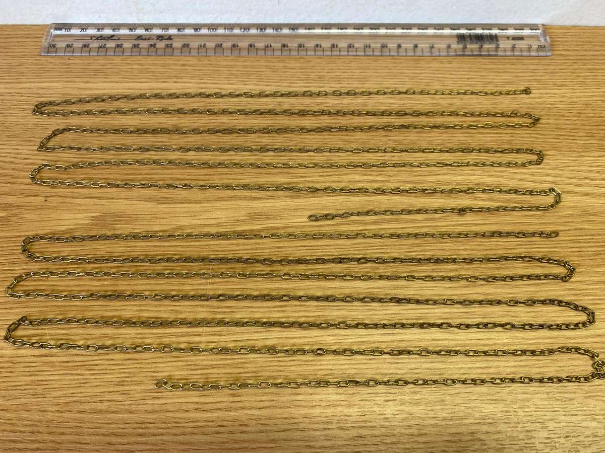 Brass clock chains - 5.5mm links