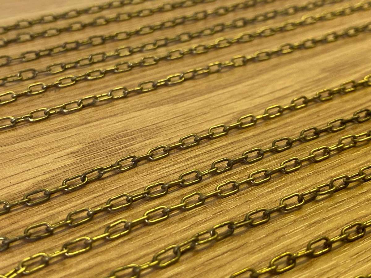 Brass clock chains - 5.5mm links