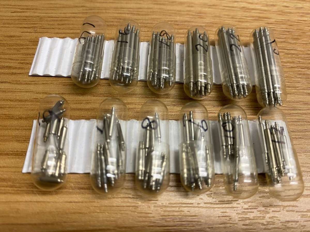 Watch springpins - assorted sizes