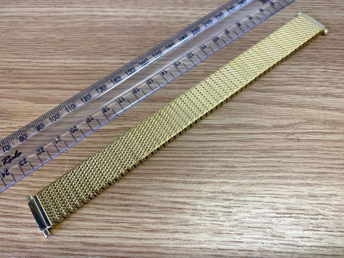 16/20mm expandable strap - gold color - extra long