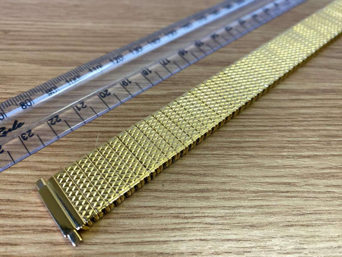 16/20mm expandable strap - gold color - extra long