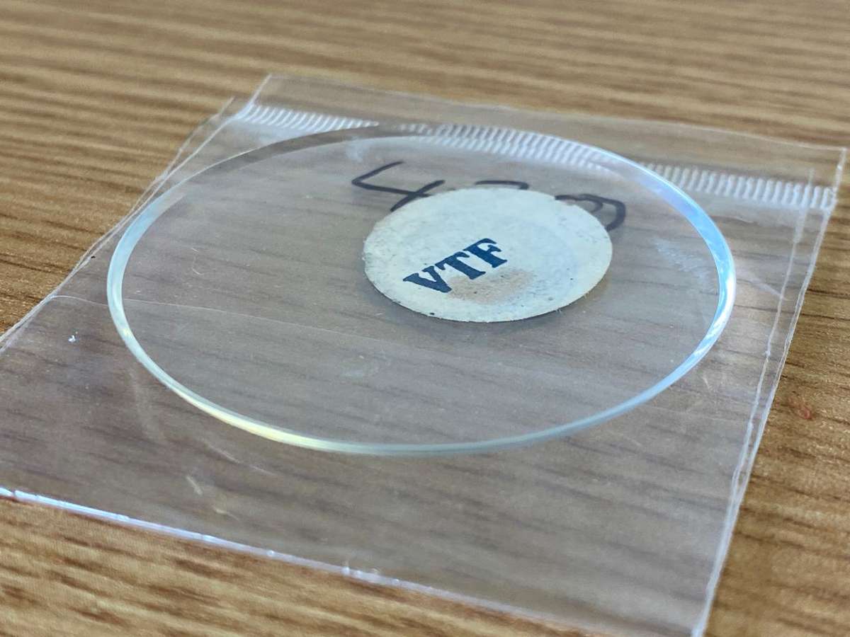 Pocket watch crystals - curved with bevel edge - 15 pieces