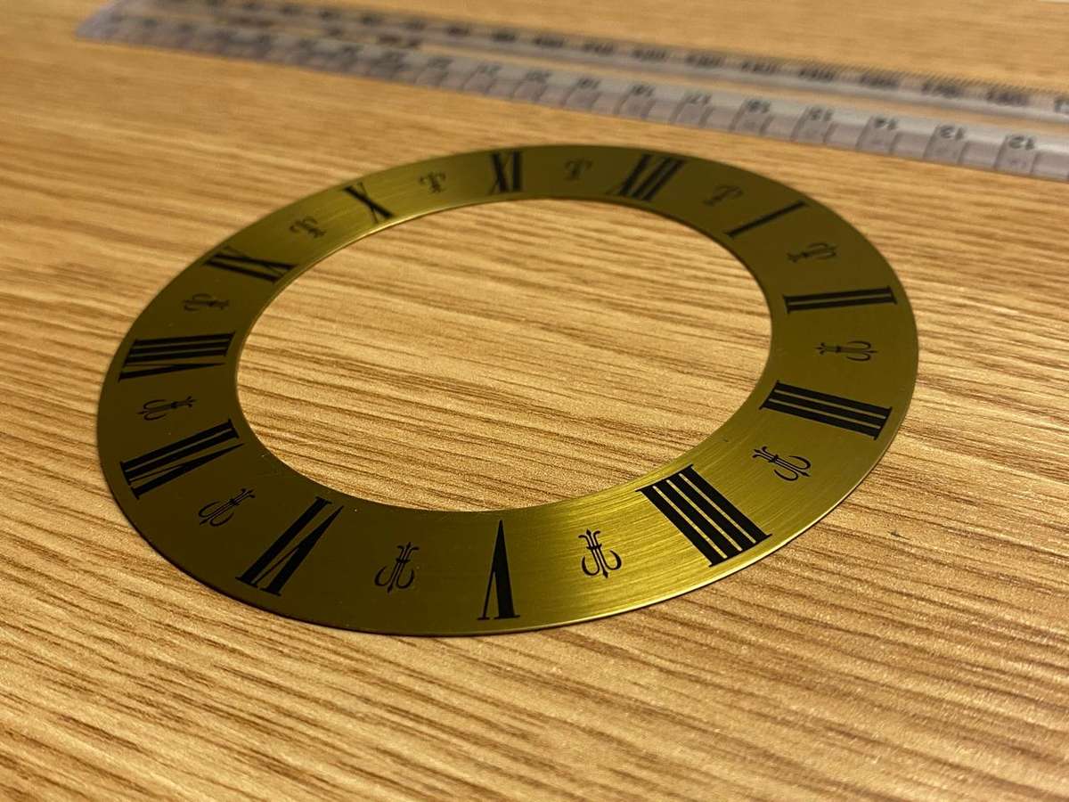 100mm open face clock dial