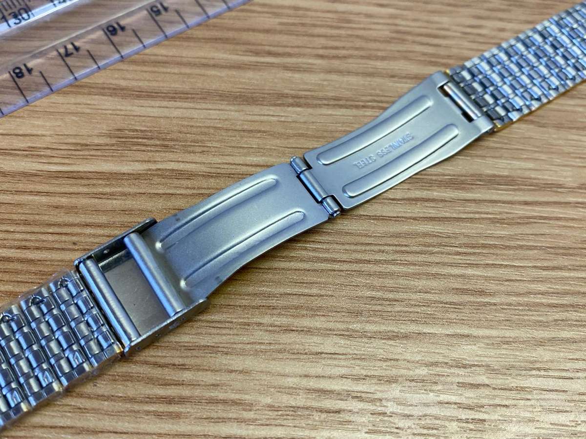 BIJOU - 18mm stainless steel bracelet with gold accents