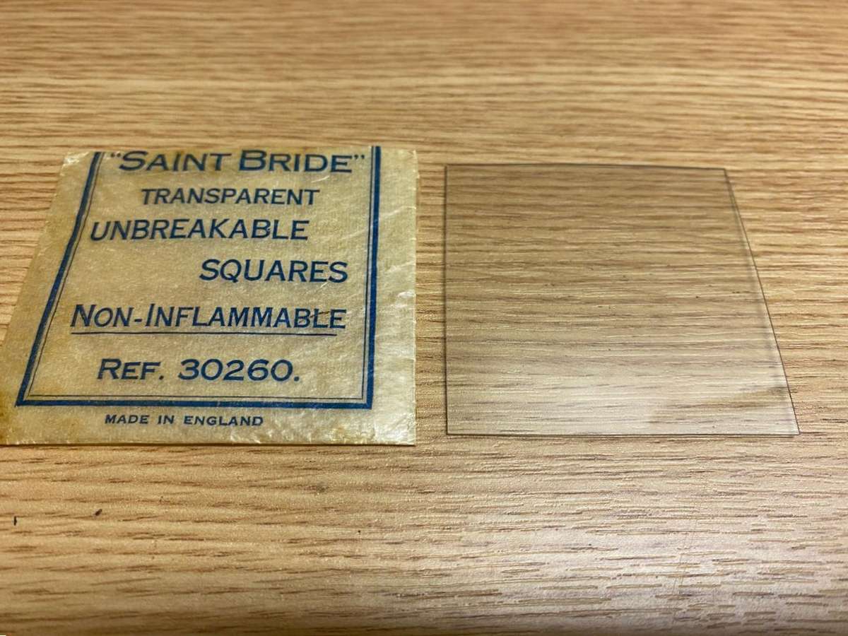 55 x 55mm acrylic for making pocket watch crystal