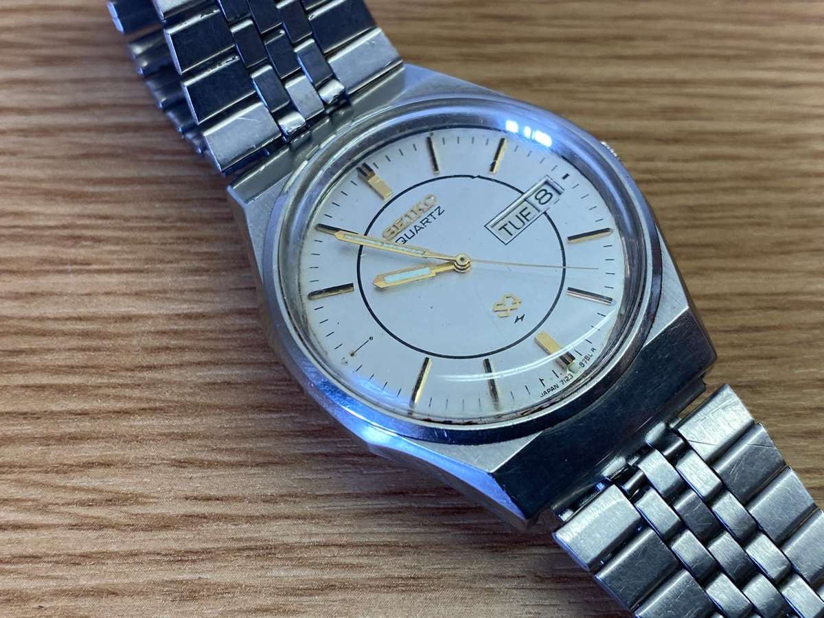 SEIKO SQ vintage day/date gents watch - parts/repair