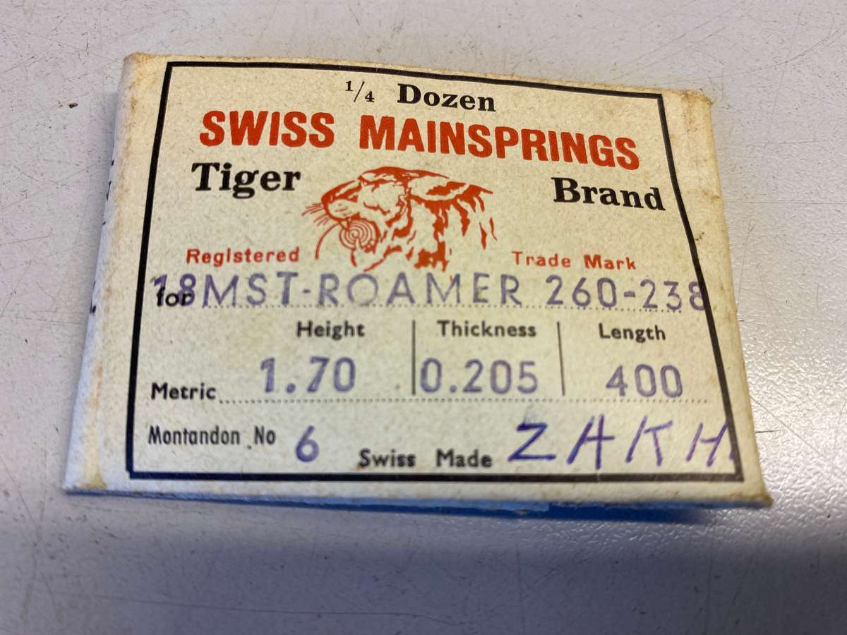 Mainsprings for MST calibers 260 - 302 - 346 - 349