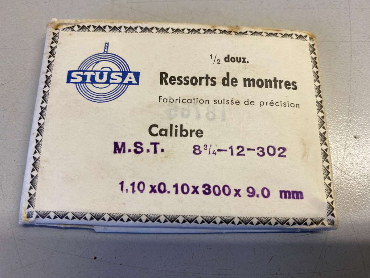 Mainsprings for MST calibers 260 - 302 - 346 - 349