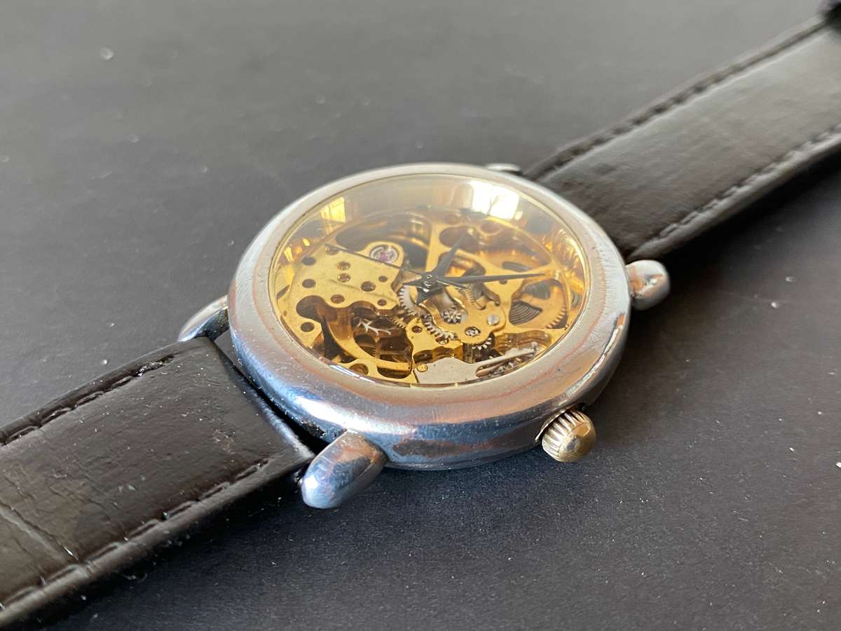 Vintage skeleton watch