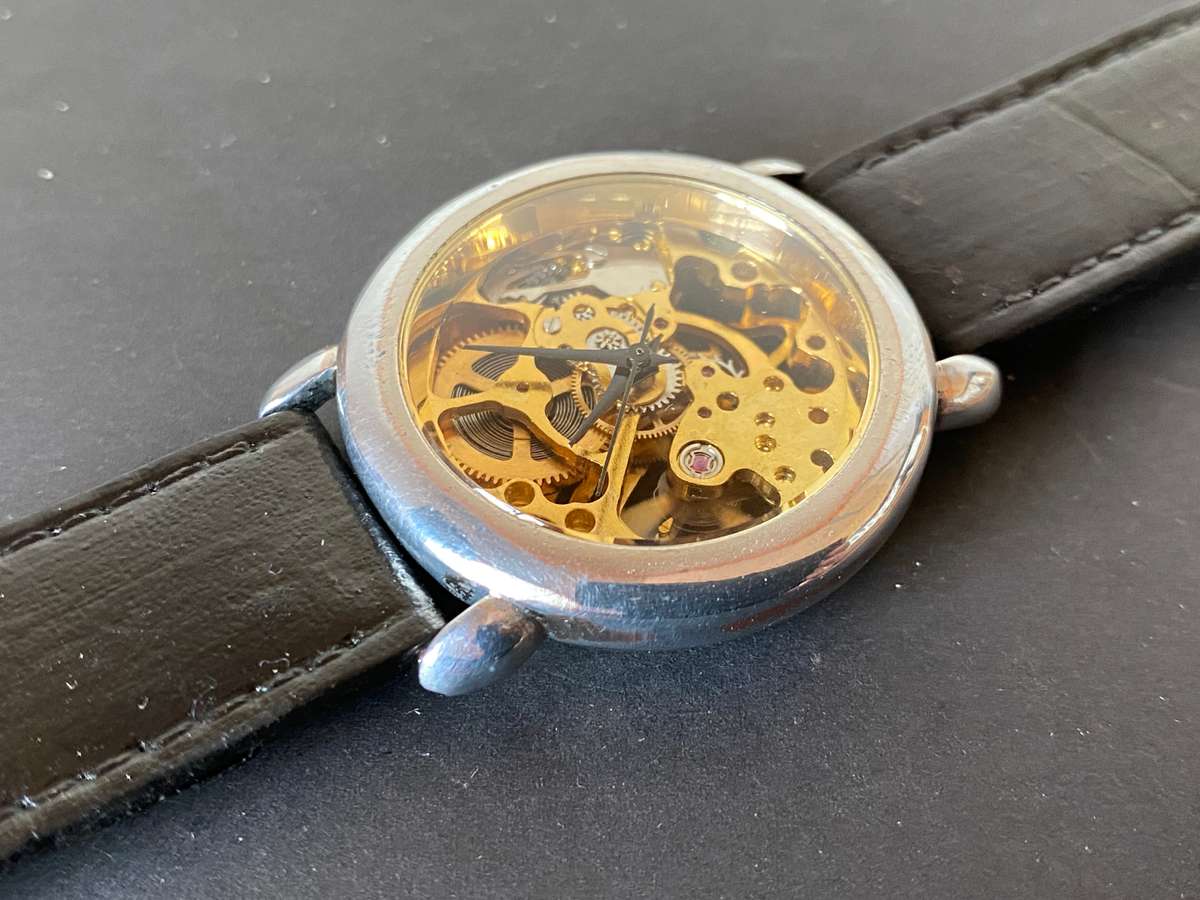 Vintage skeleton watch