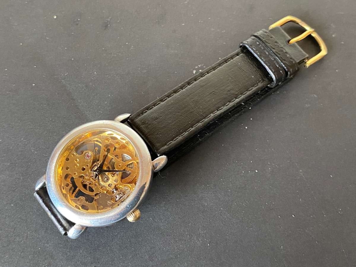 Vintage skeleton watch