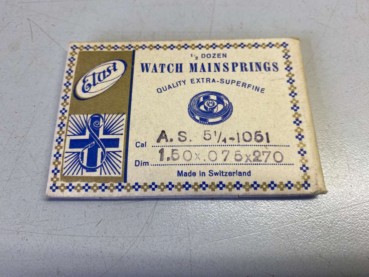 Mainsprings for AS movements calibers 340 -970 - 984 - 1051