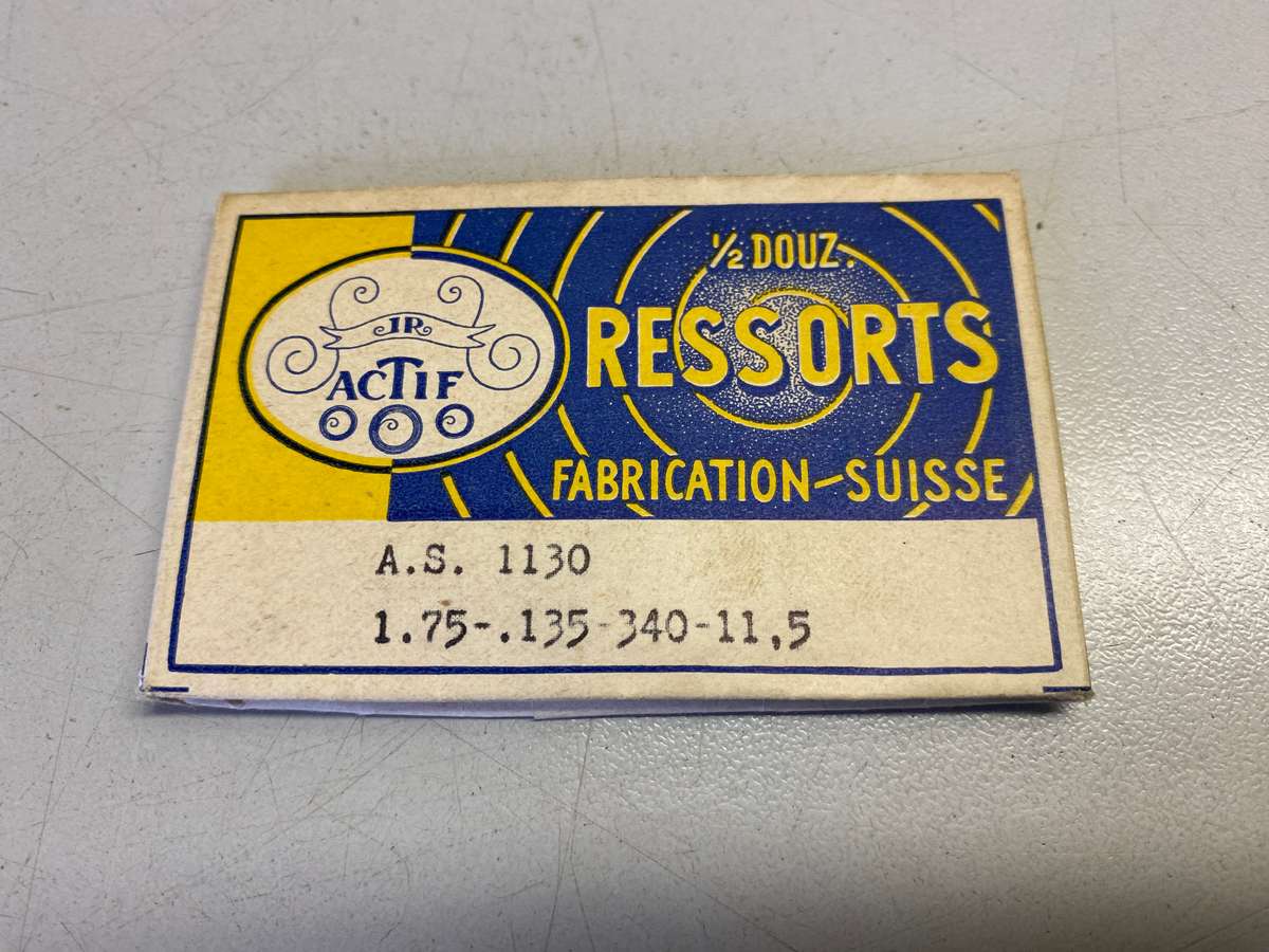 Mainsprings for AS movements calibers 1052 -1130 - 1171 - 1180 - 1187 - 1188