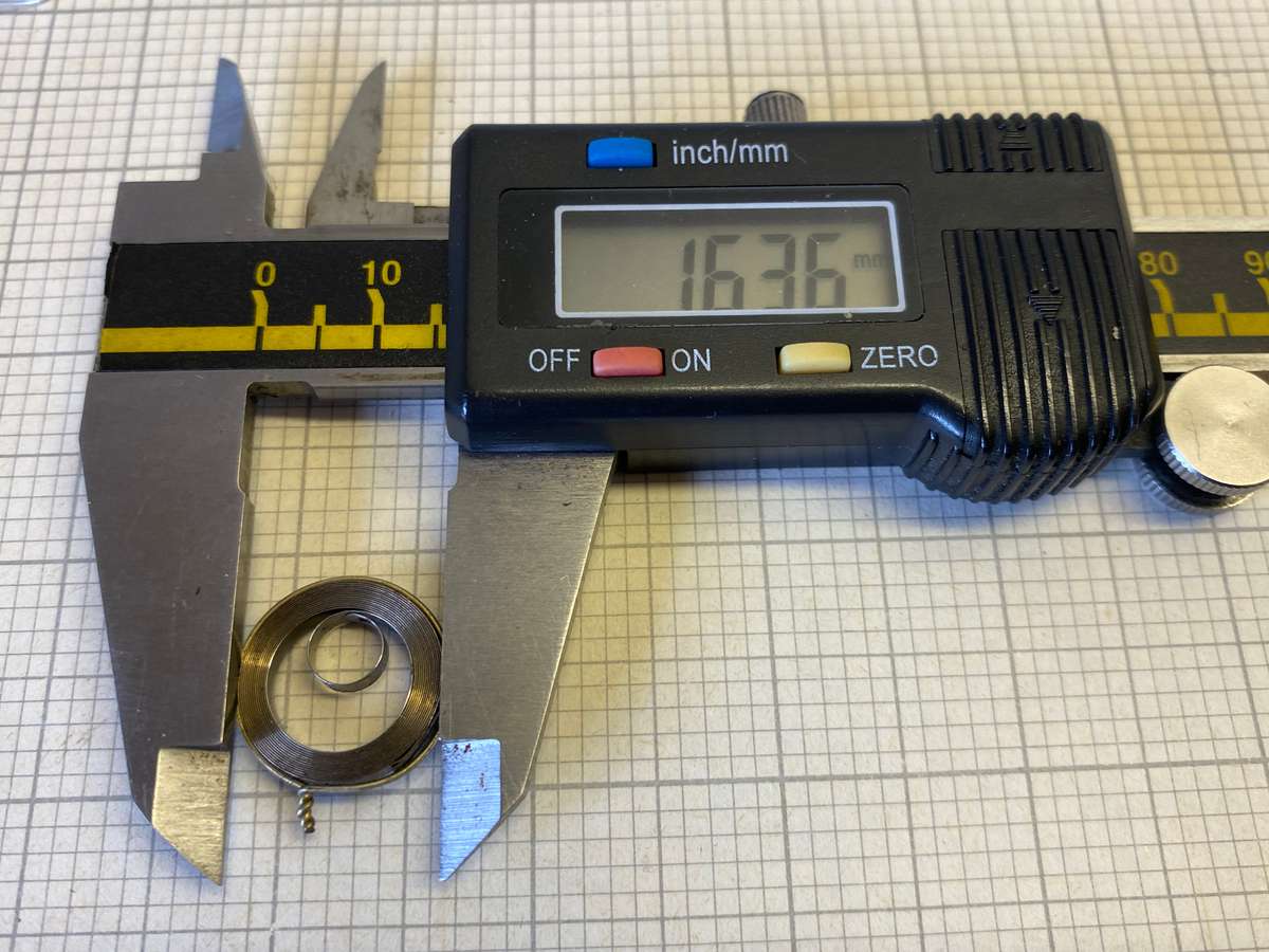 ORIS - caliber 421 pocket watch mainspring