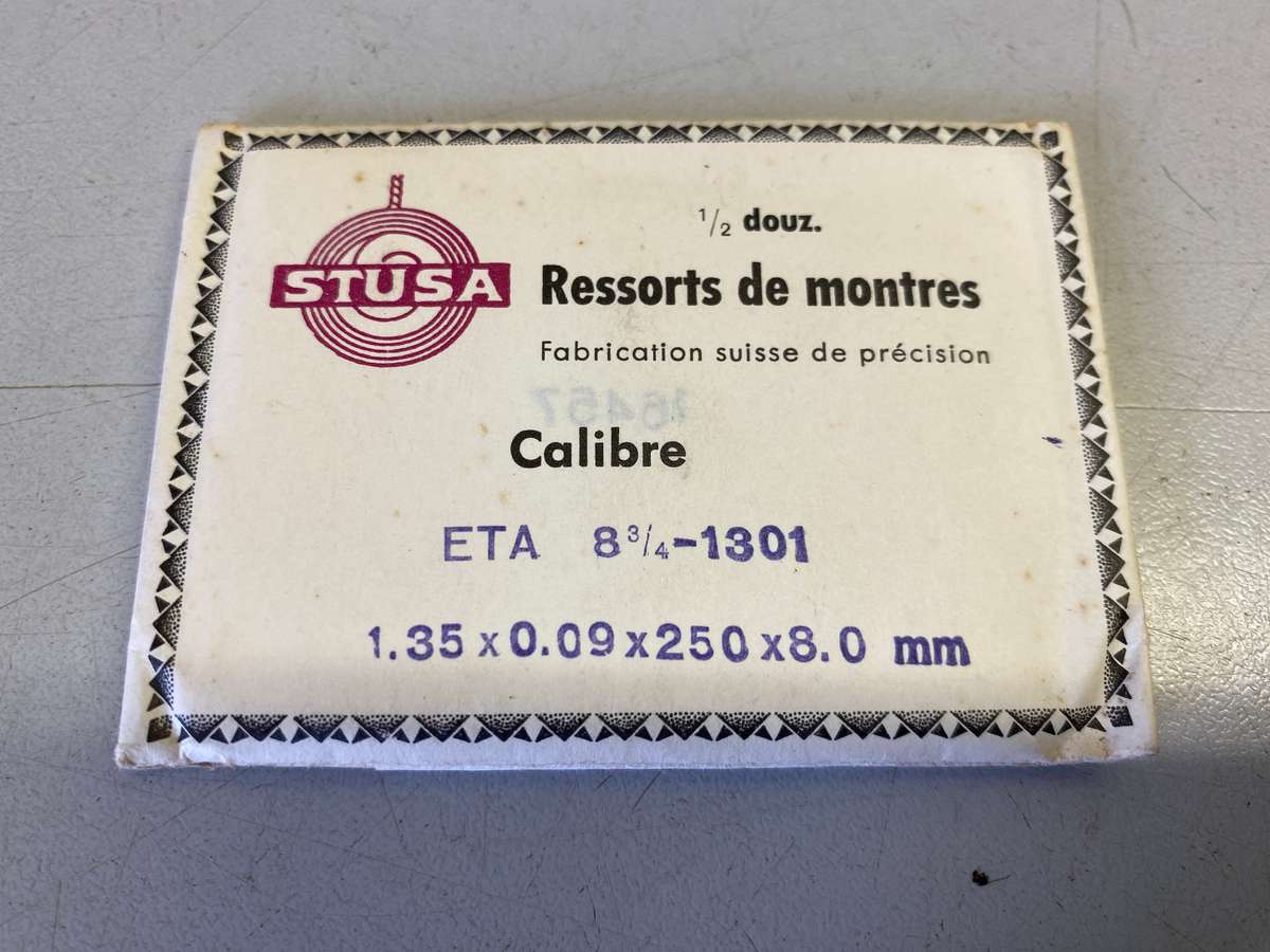 Mainsprings for ETA movements calibers 2365 - 2410 - 2450 - 1301
