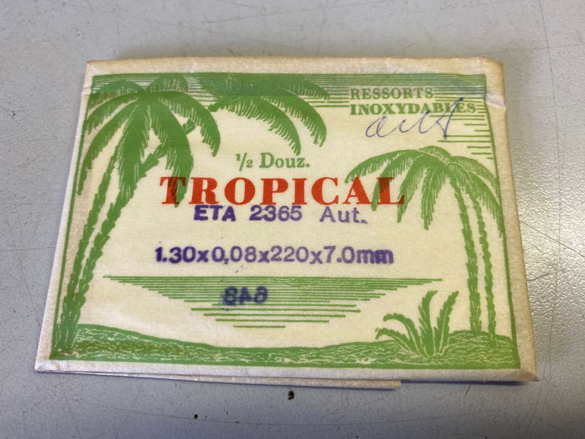 Mainsprings for ETA movements calibers 2365 - 2410 - 2450 - 1301