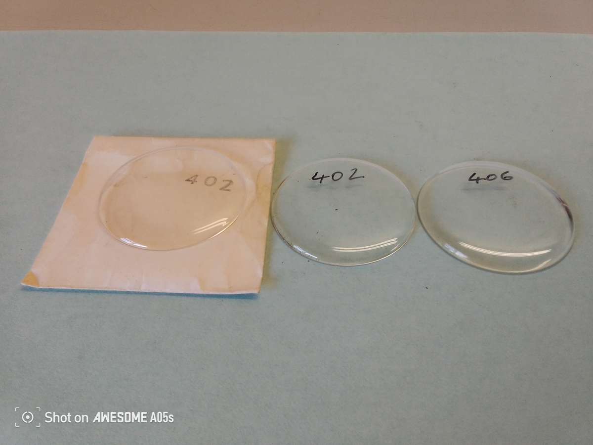 Domed pocket watch crystals x 3