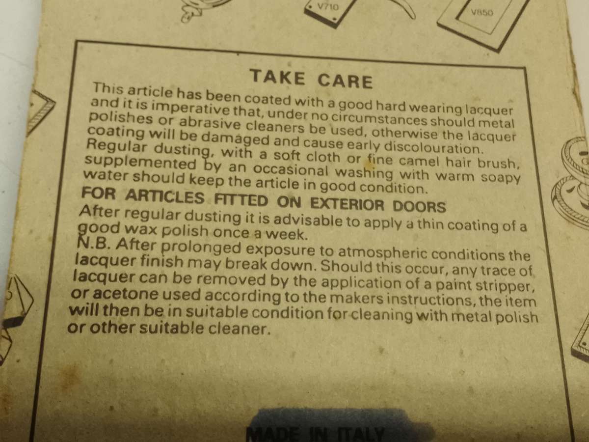 Brass trunk/drawer handles - vintage n.o.s. - 2 pieces