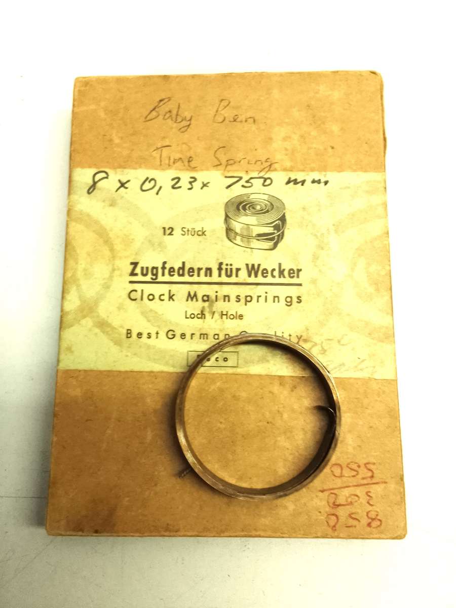 Time spring for Baby Ben alarm clock