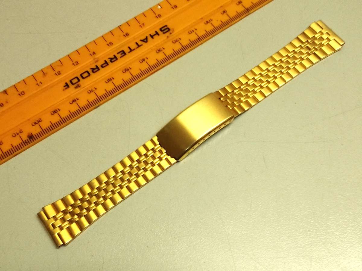 18mm gold color stainless steel bracelet