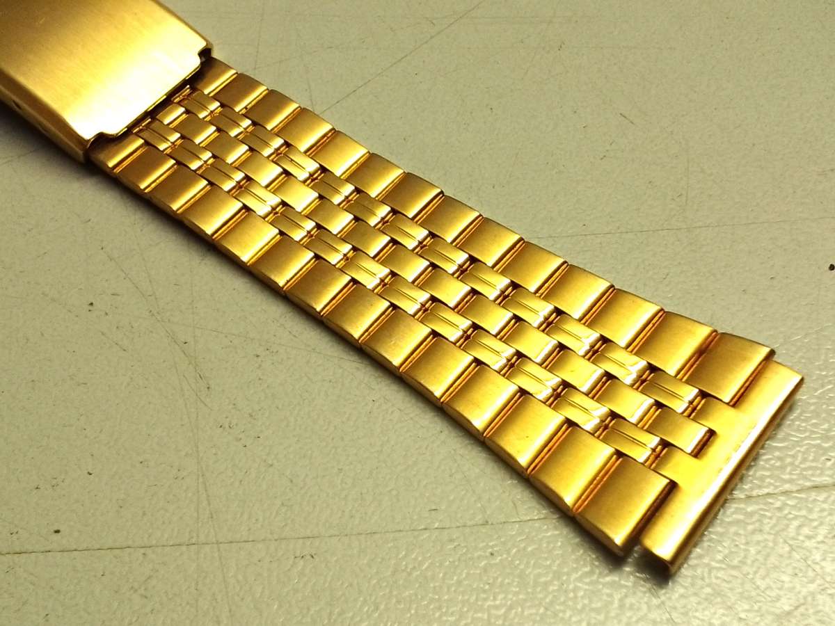 18mm gold color stainless steel bracelet