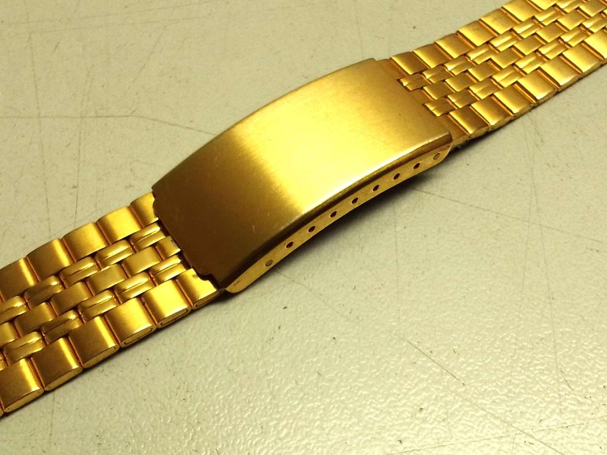 18mm gold color stainless steel bracelet