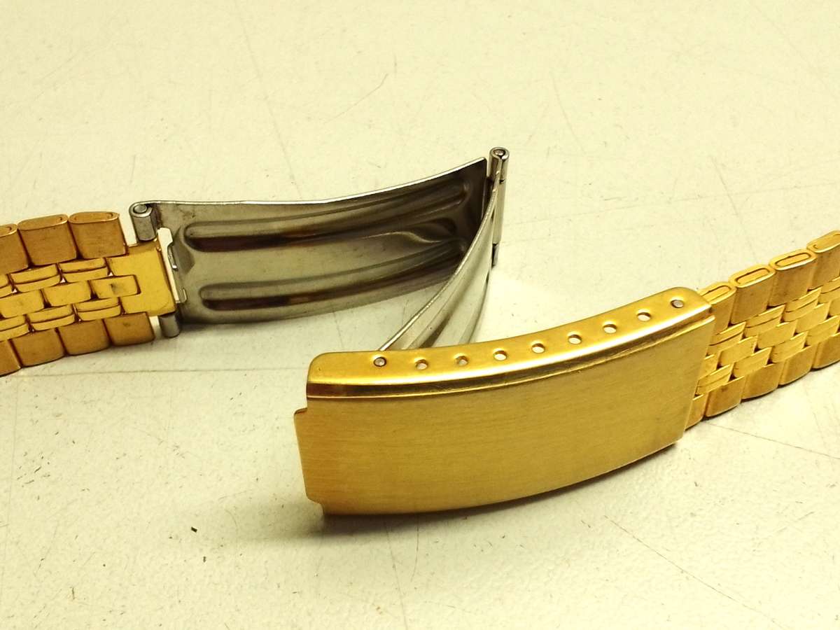 18mm gold color stainless steel bracelet