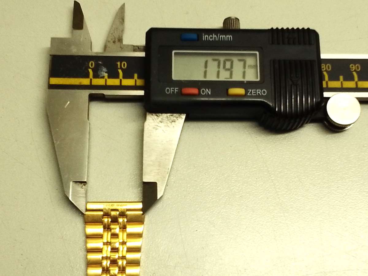 18mm gold color stainless steel bracelet