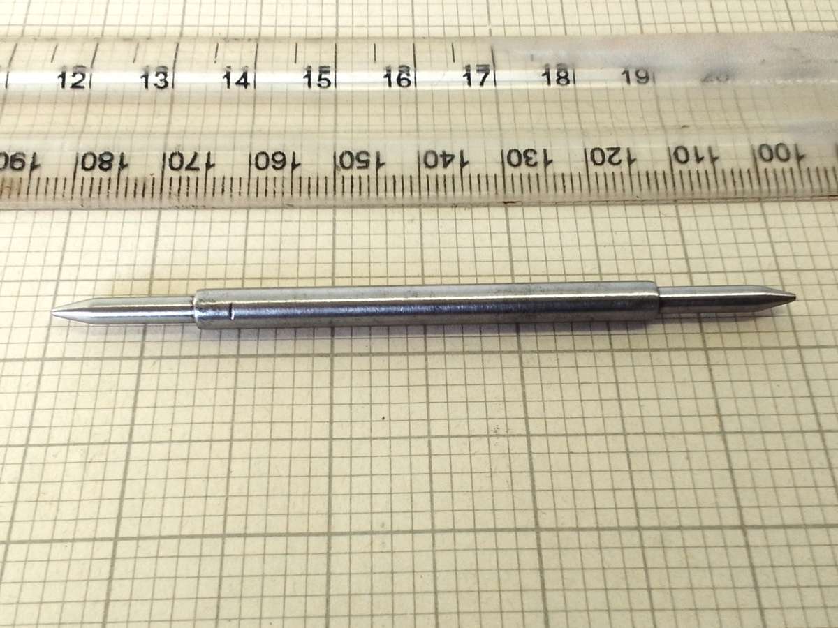 Tailstock shaft for watchmakers lathe