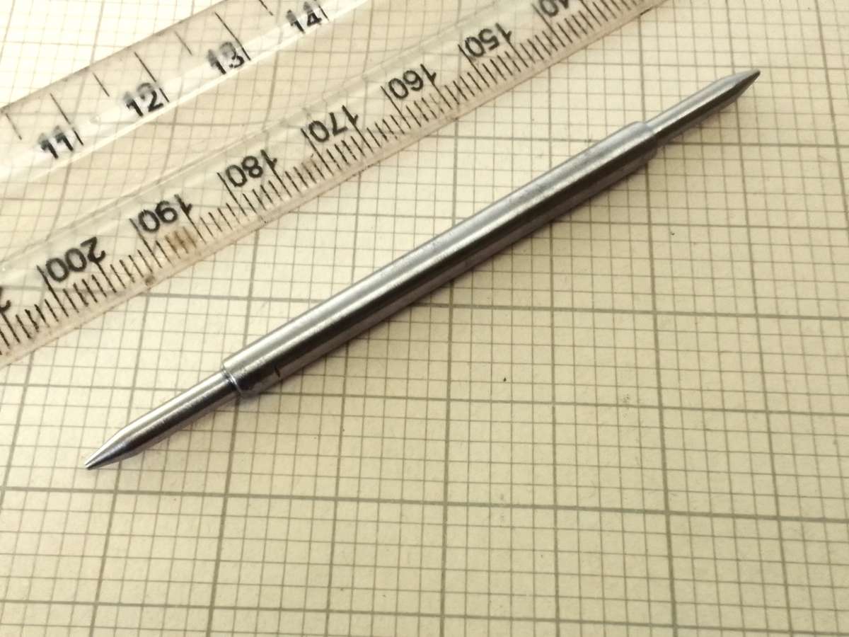 Tailstock shaft for watchmakers lathe