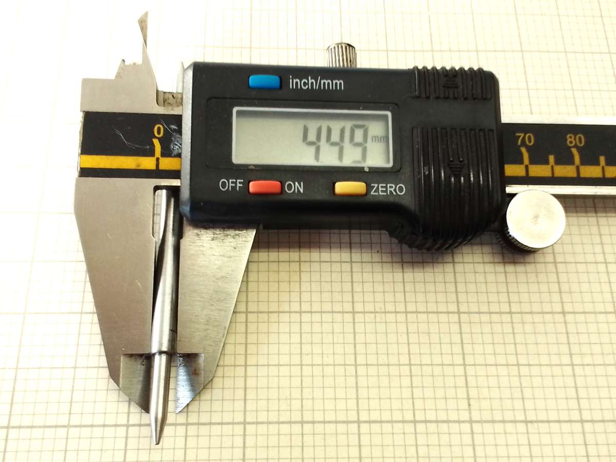 Tailstock shaft for watchmakers lathe