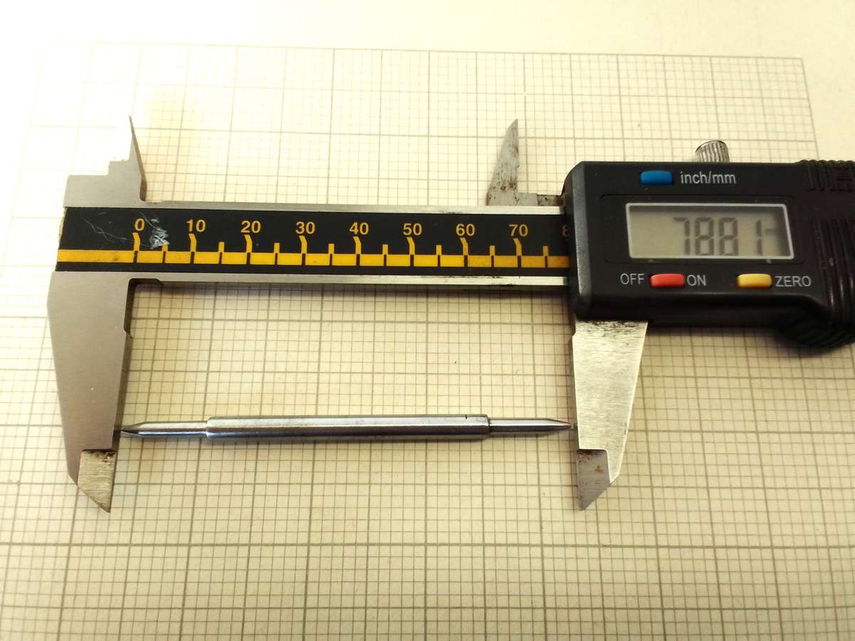 Tailstock shaft for watchmakers lathe