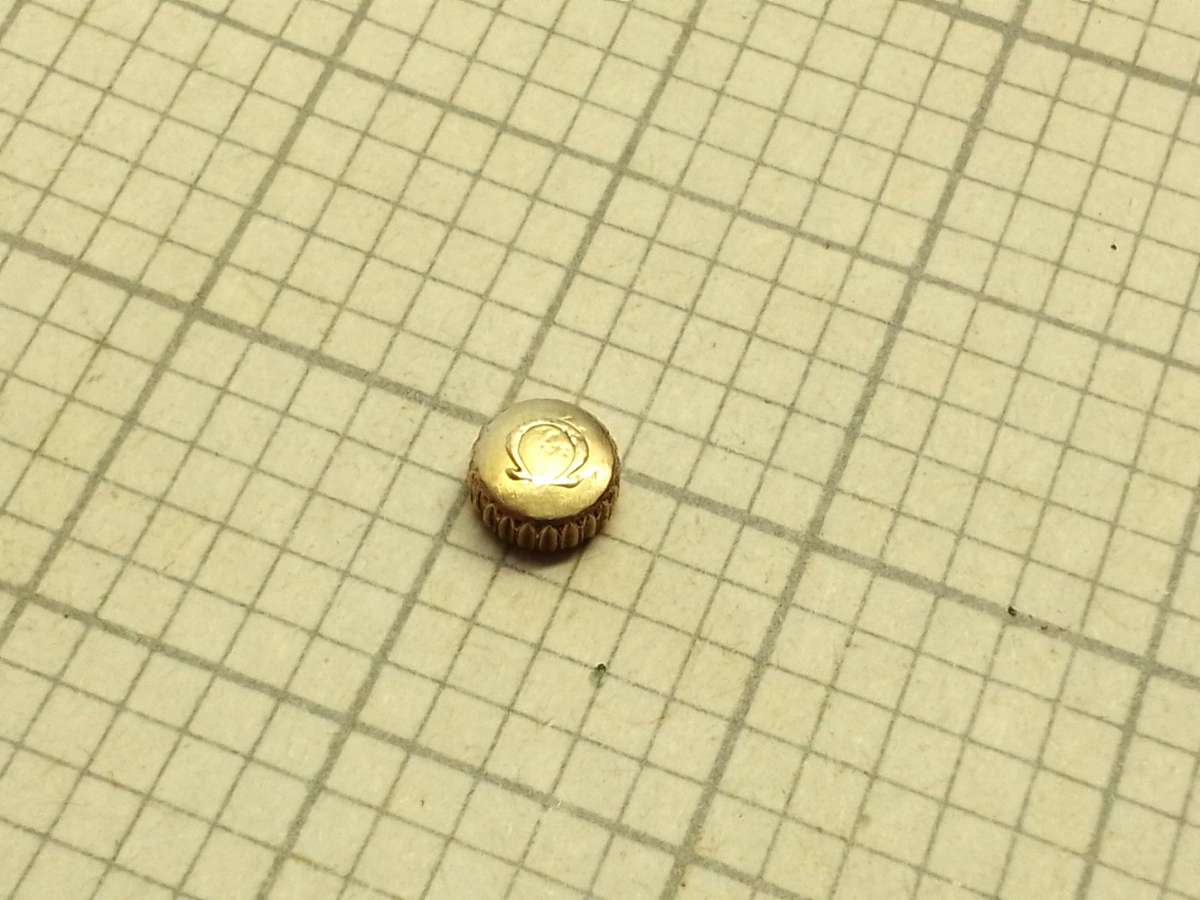 Omega gold crown - 4.5mm