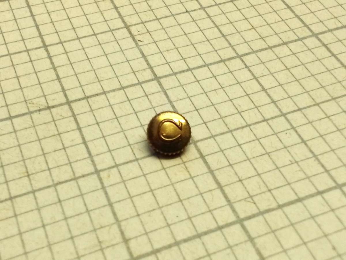 Omega gold crown - 4.5mm - #2