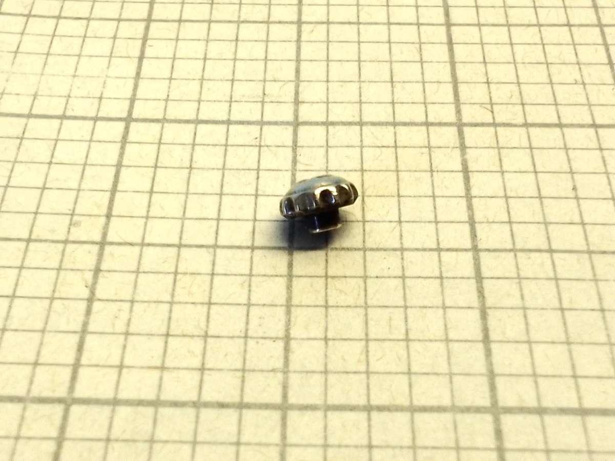 Omega stainless steel crown - 3.3mm