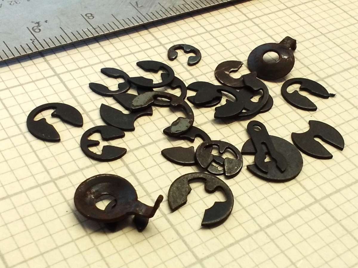 Circlips for clock repairs