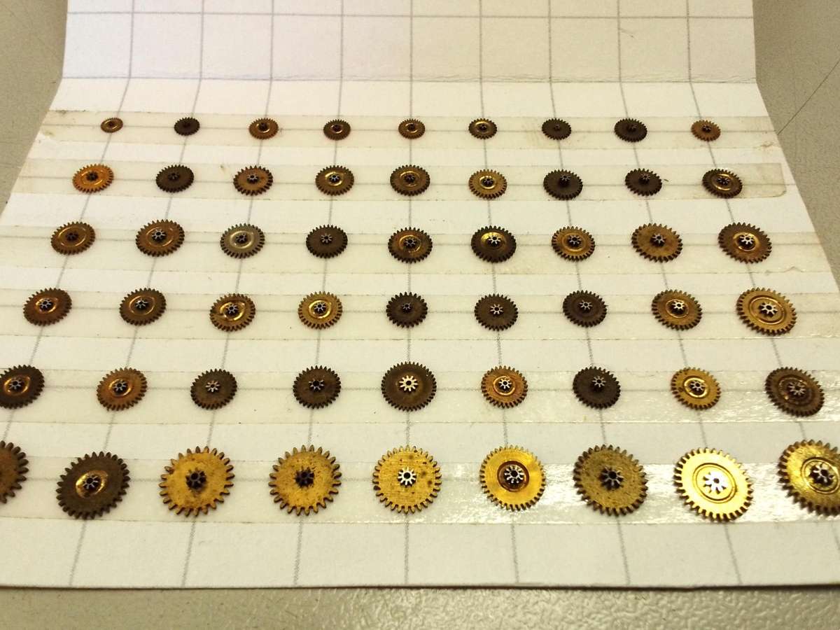 Watch minute wheels - 56 pieces