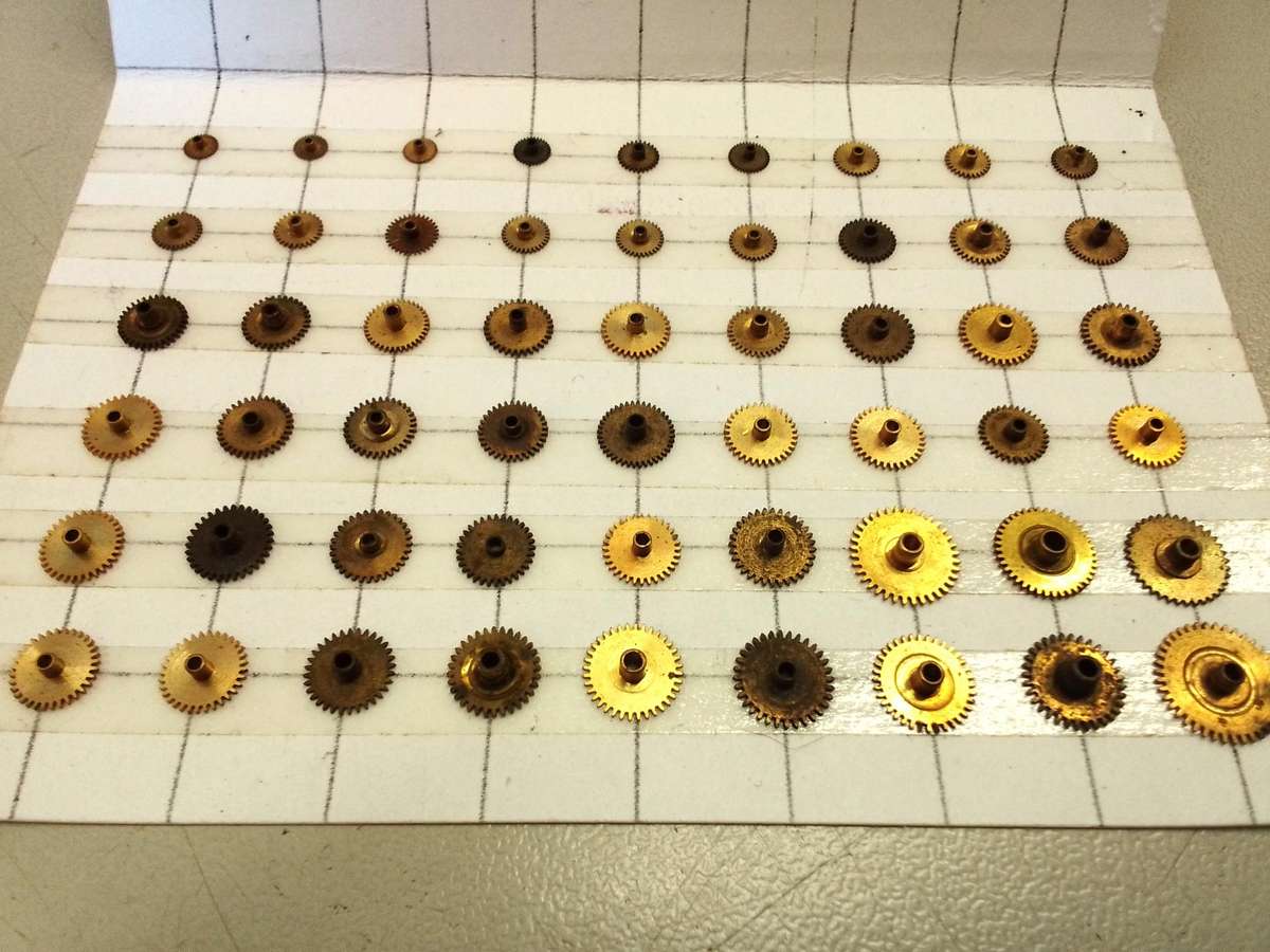 Watch hour wheels - 56 pieces