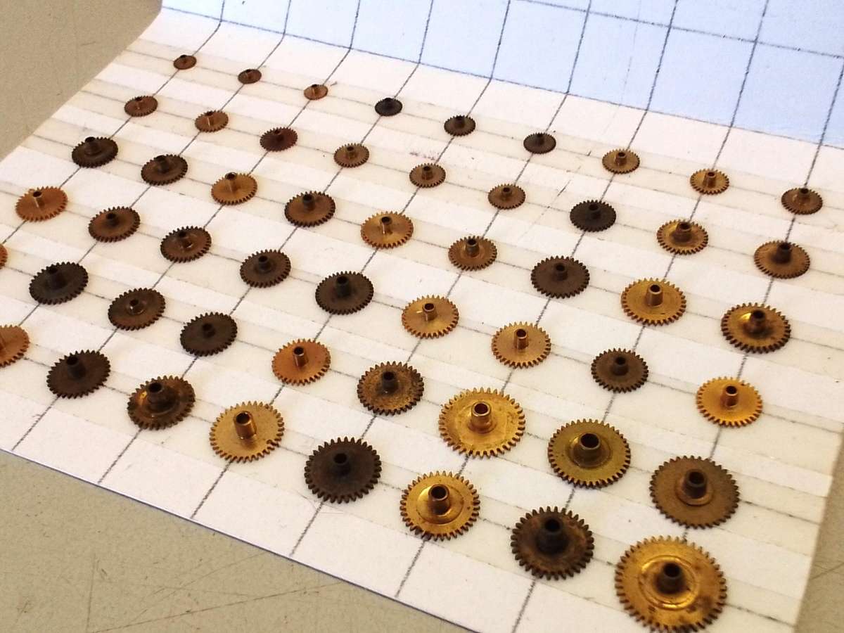 Watch hour wheels - 56 pieces