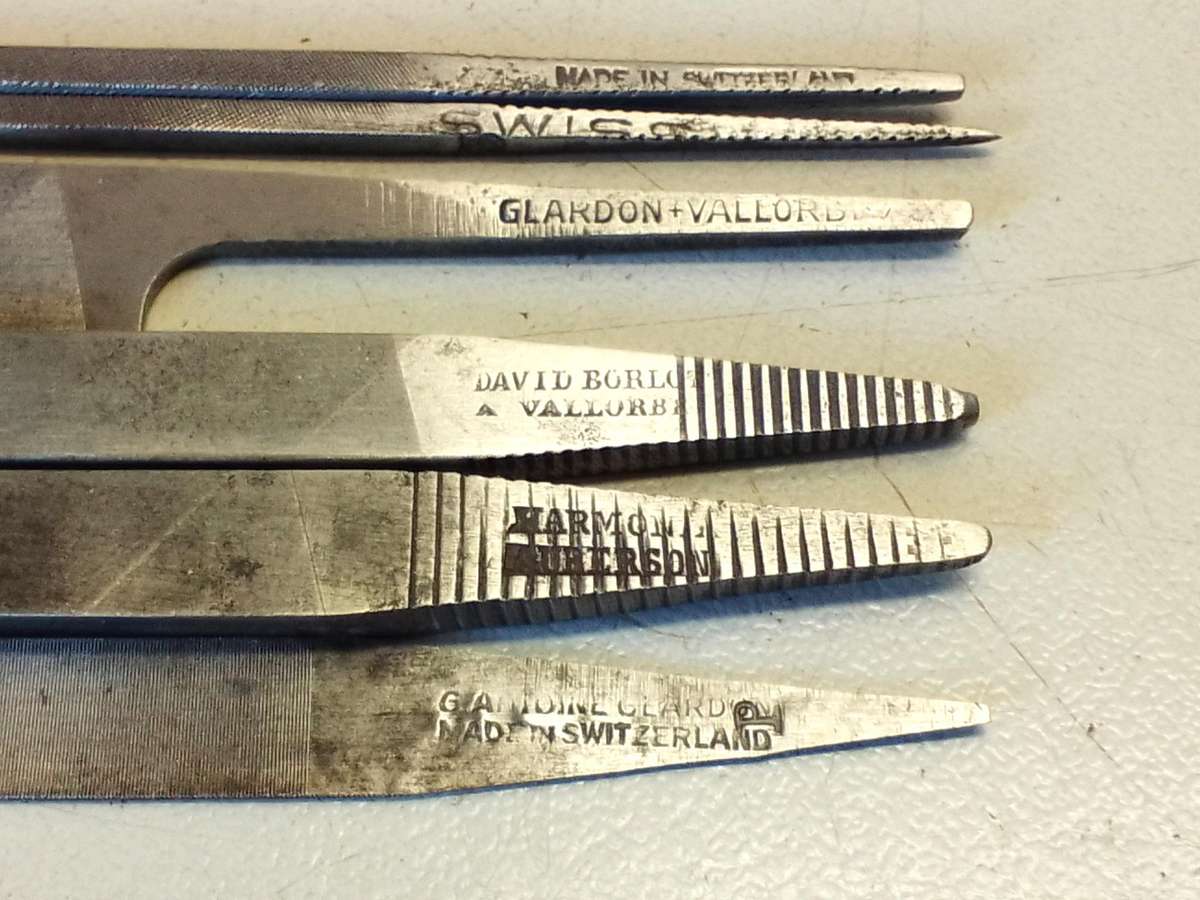 Watchmaker/jeweler/gunsmith files