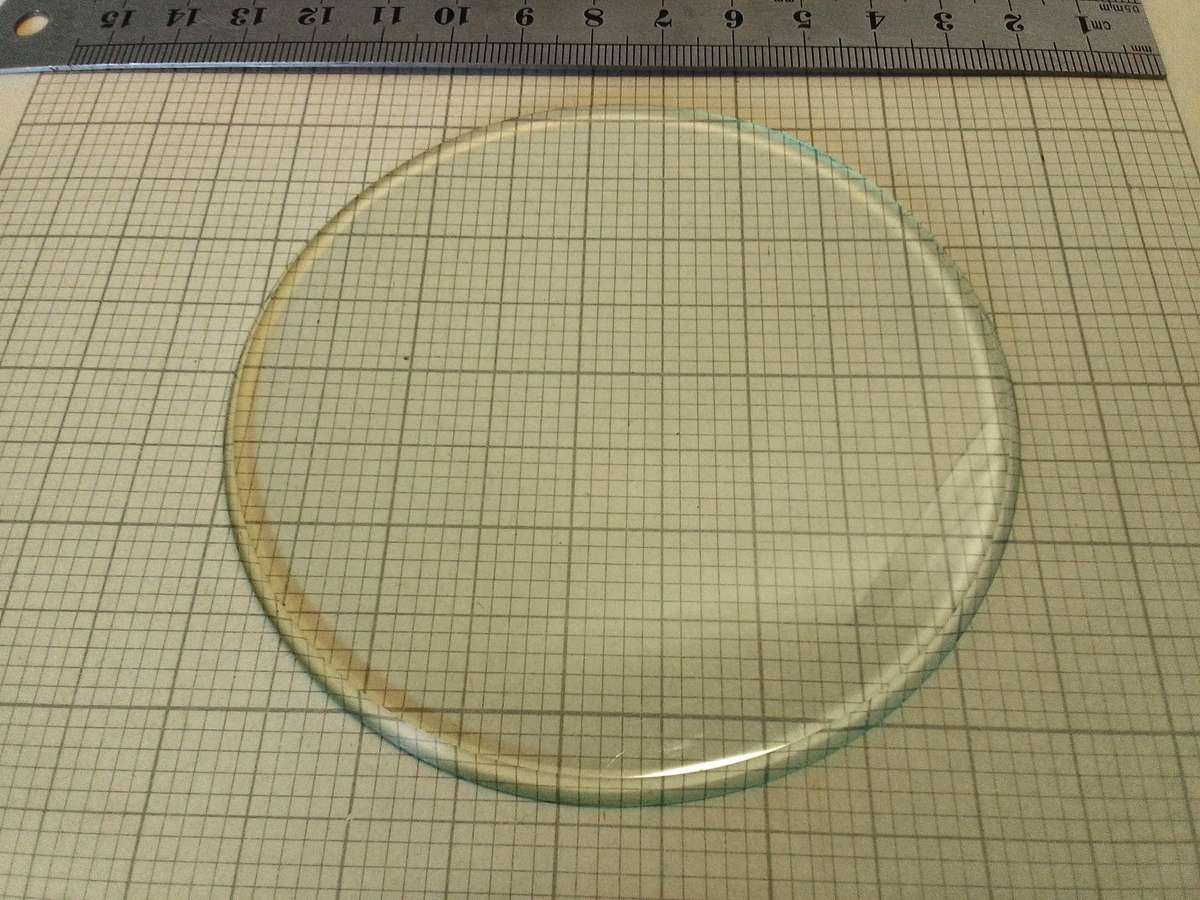 90mm bevel edge clock glass