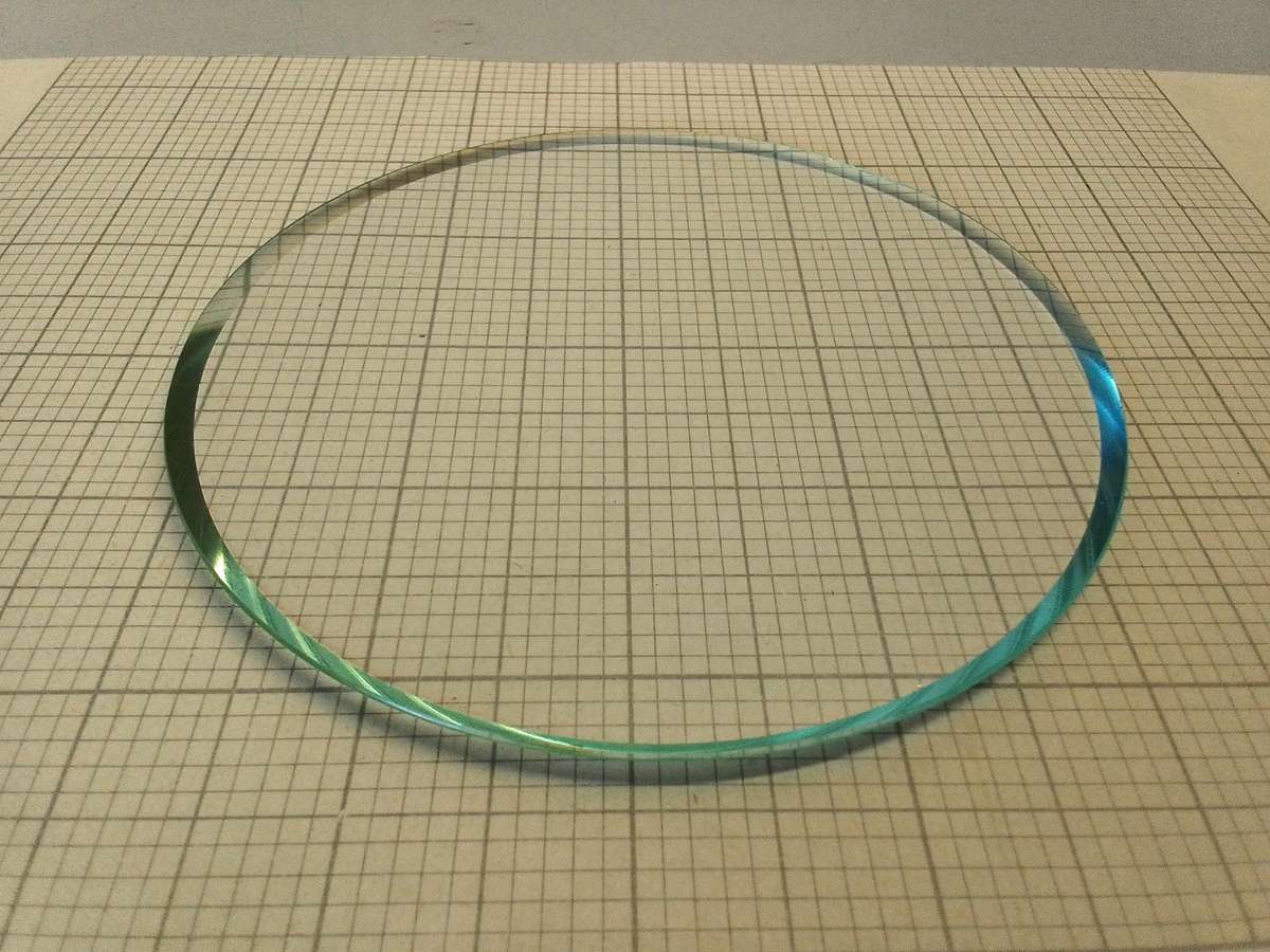 90mm bevel edge clock glass