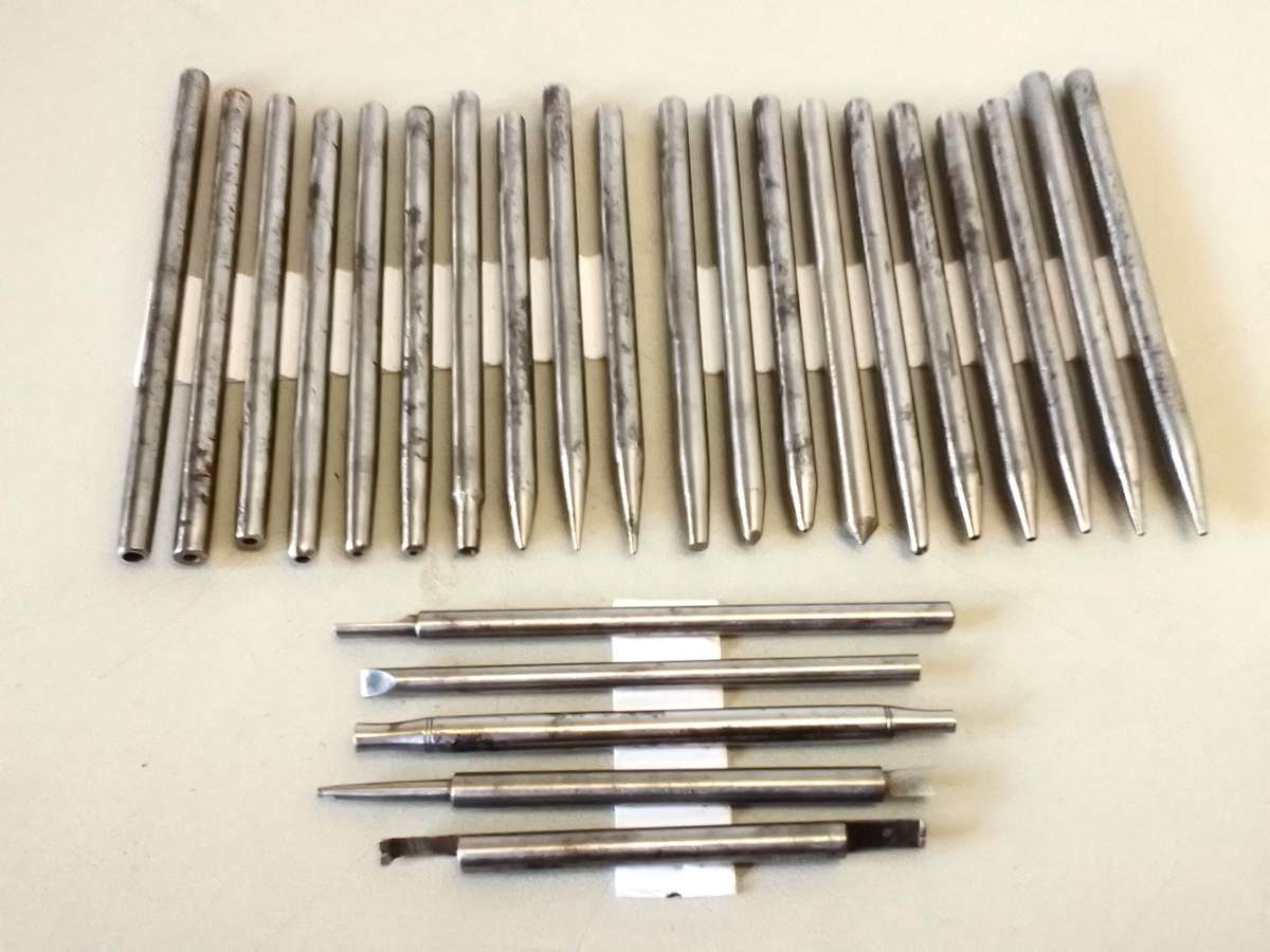 Stakes for watchmakers staking set