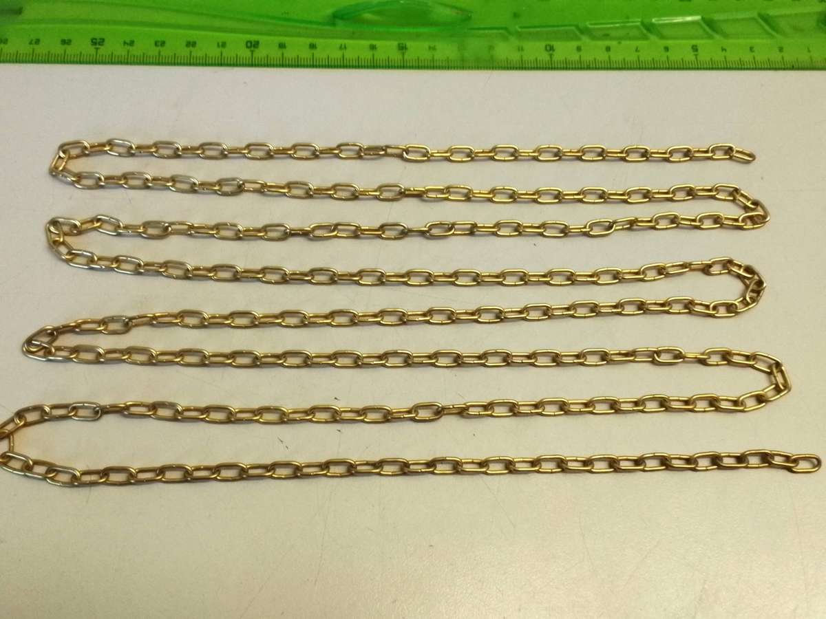 Clock chain - gilt - #5