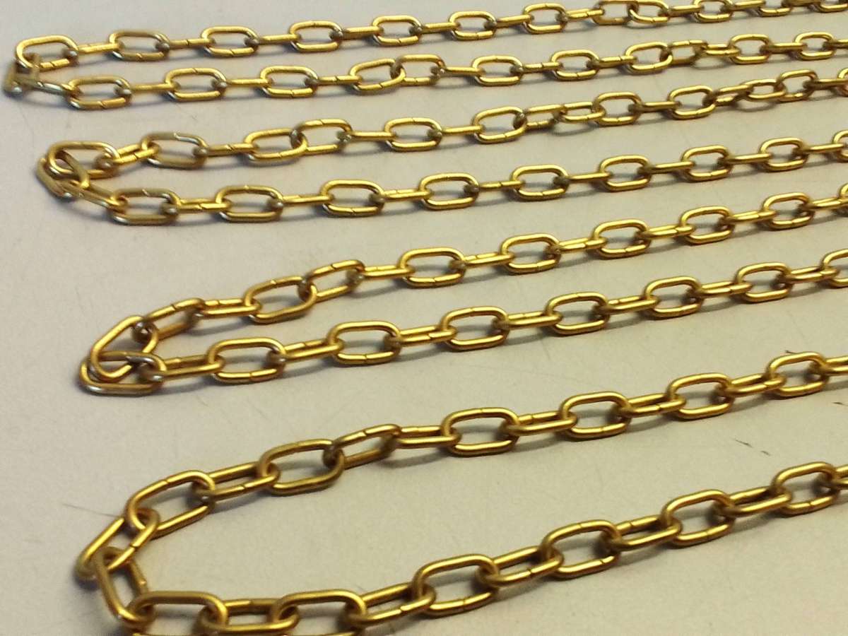 Clock chain - gilt - #5