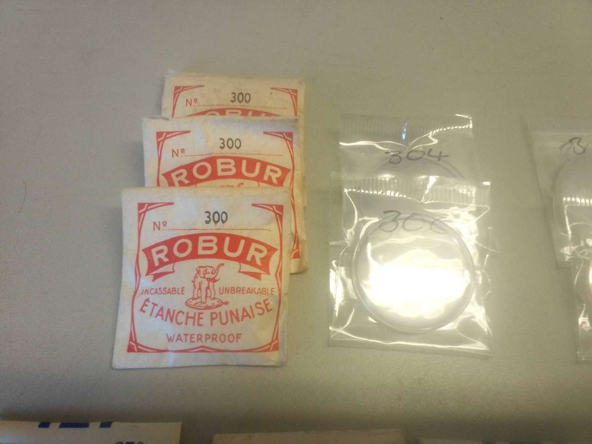 Waterproof acrylic Swiss made watch crystals - 27 pieces